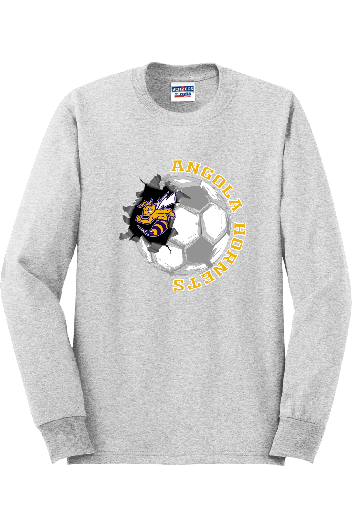 Angola Hornets Soccer Long Sleeve T-Shirt 29LS14