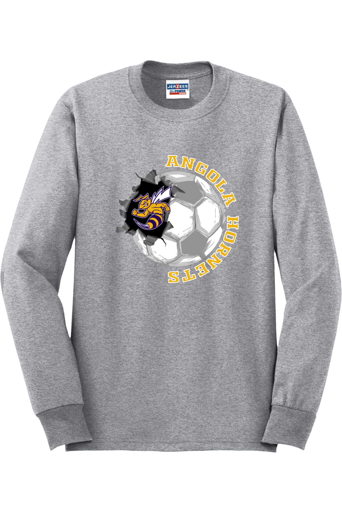 Angola Hornets Soccer Long Sleeve T-Shirt 29LS14