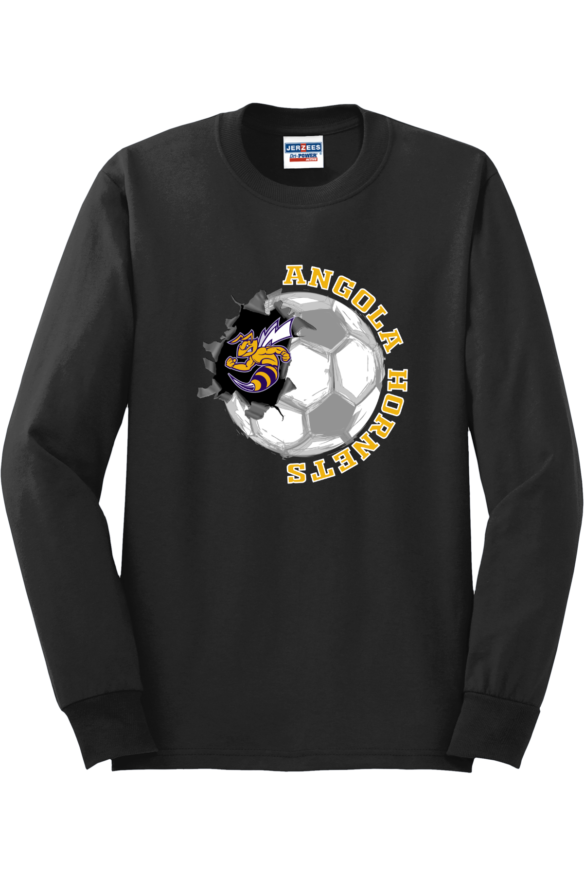 Angola Hornets Soccer Long Sleeve T-Shirt 29LS14