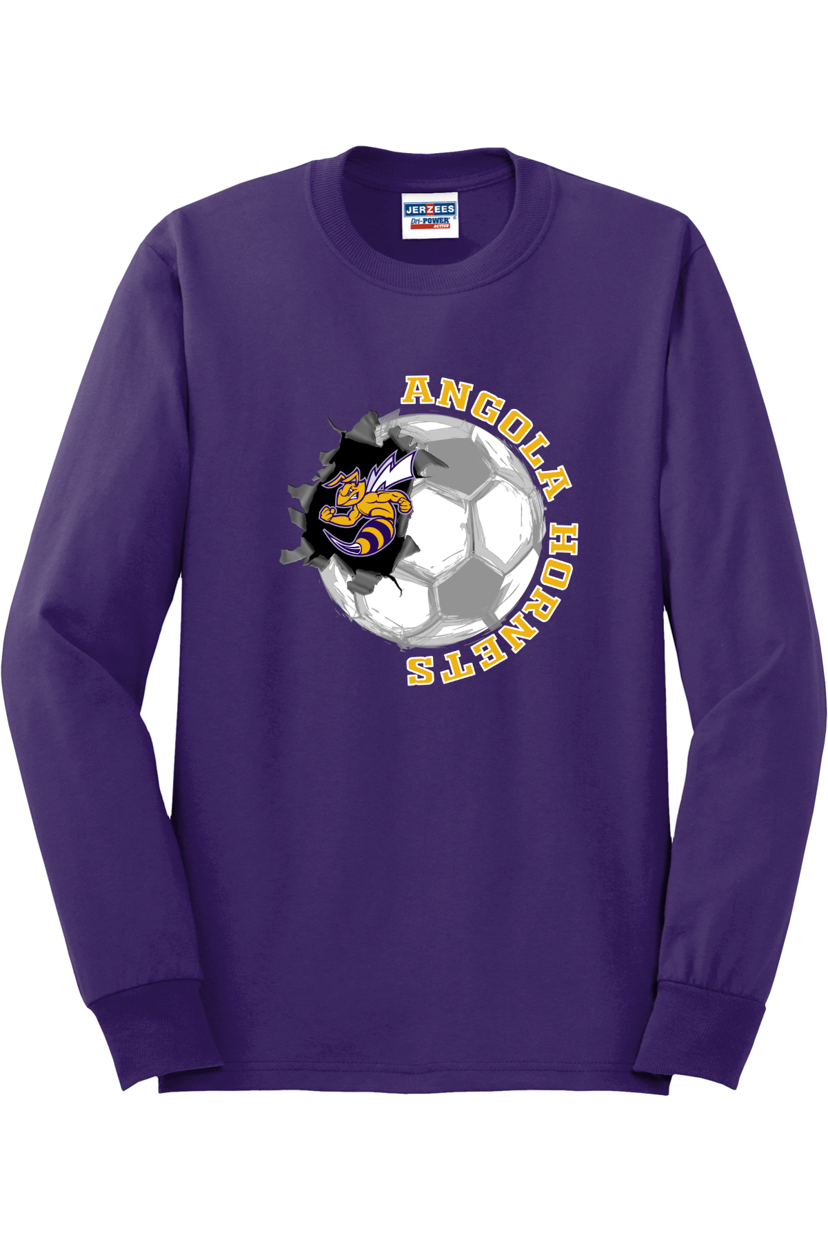 Angola Hornets Soccer Long Sleeve T-Shirt 29LS14
