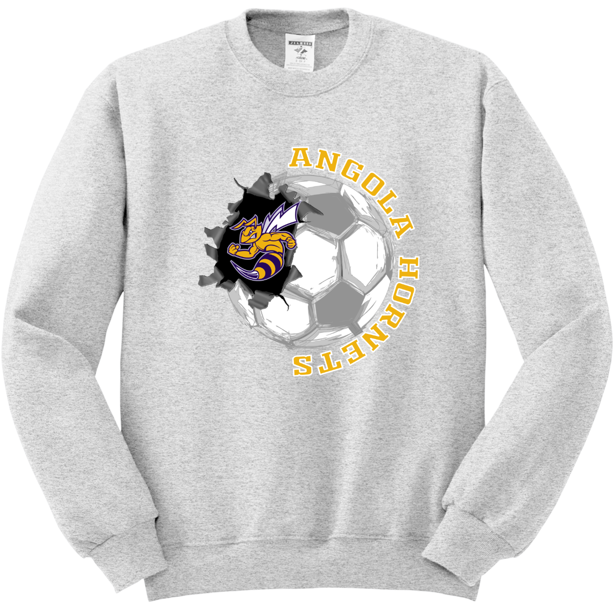 Angola Hornets Soccer Crewneck Sweatshirt 562M14