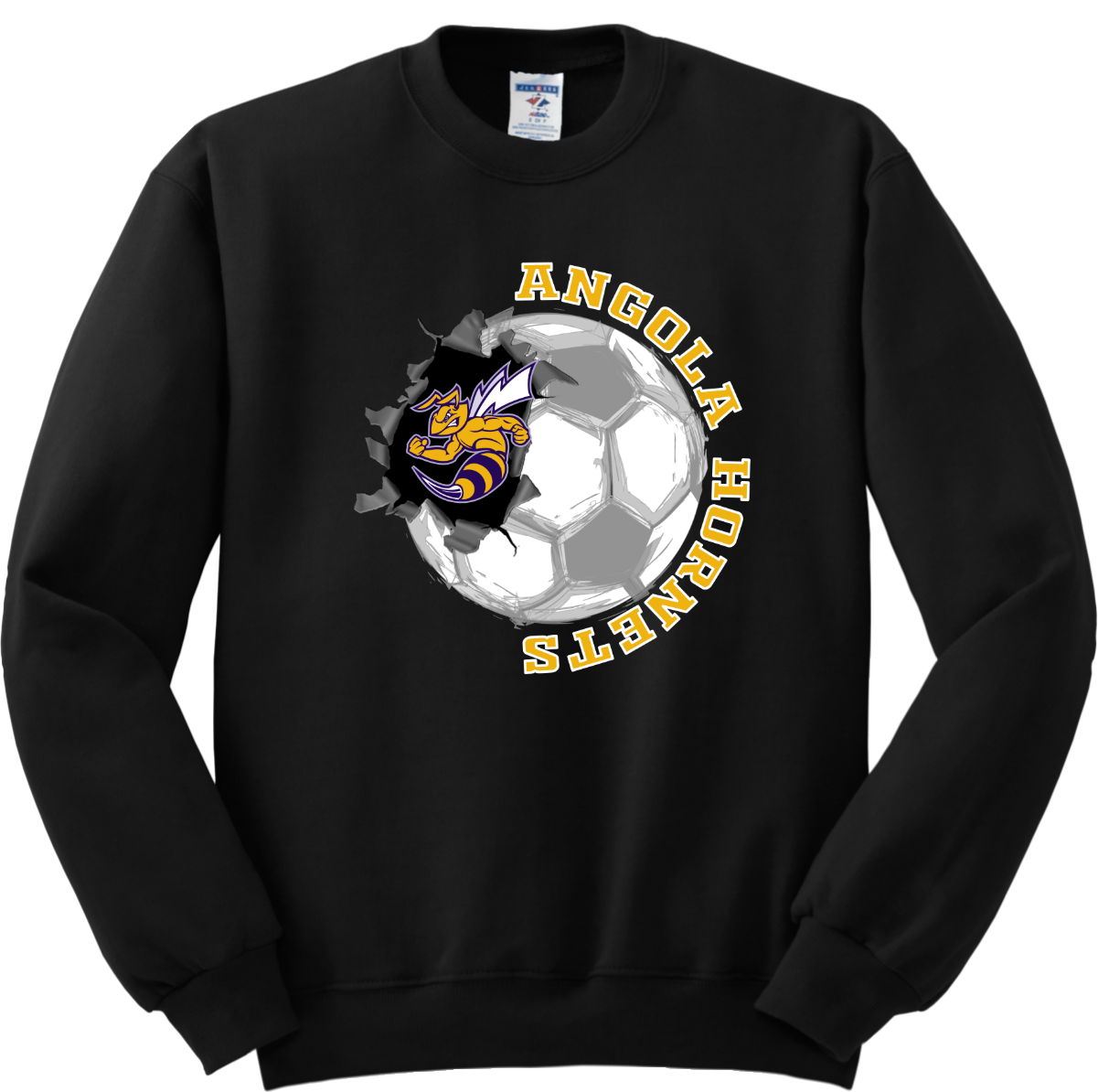 Angola Hornets Soccer Crewneck Sweatshirt 562M14