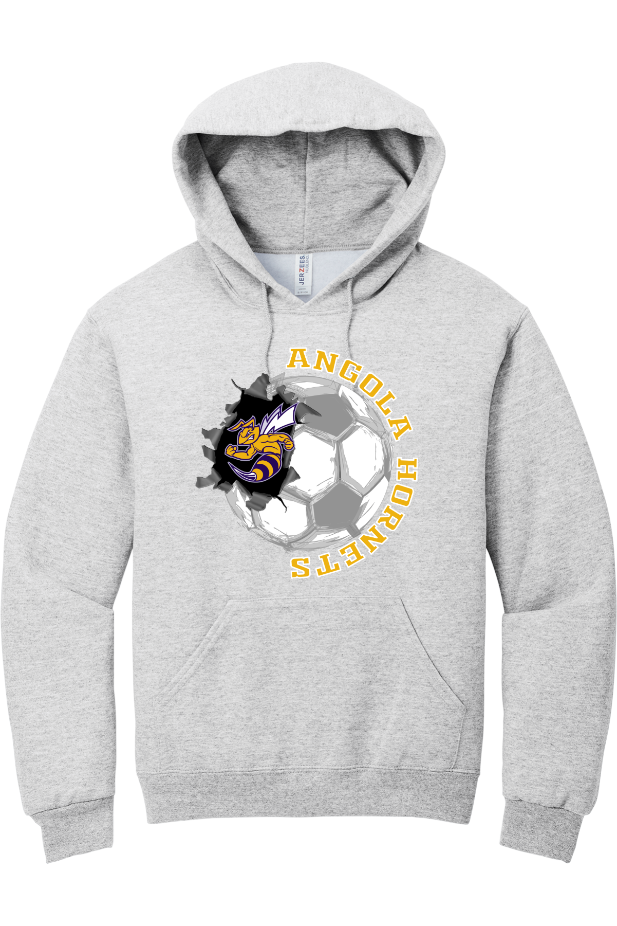 Angola Hornets Soccer Hooded Sweatshirt 996M14