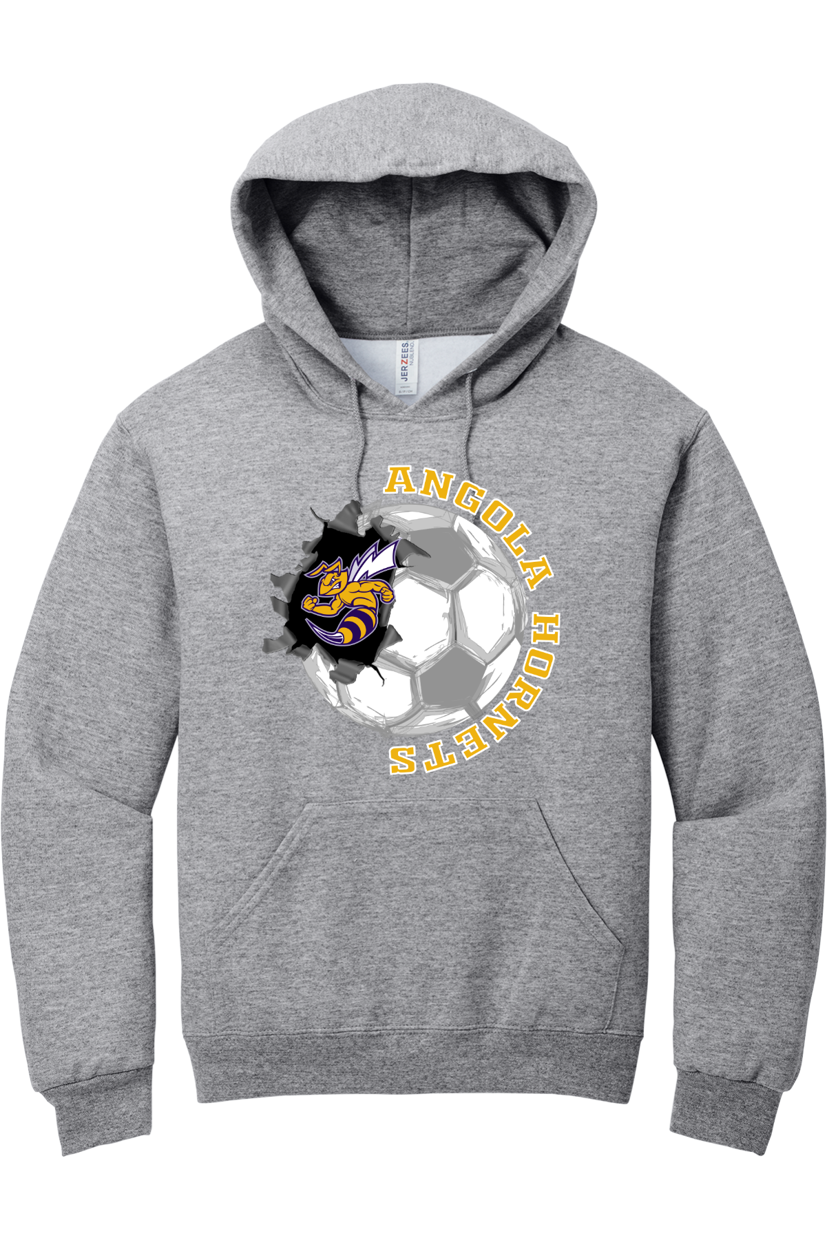 Angola Hornets Soccer Hooded Sweatshirt 996M14