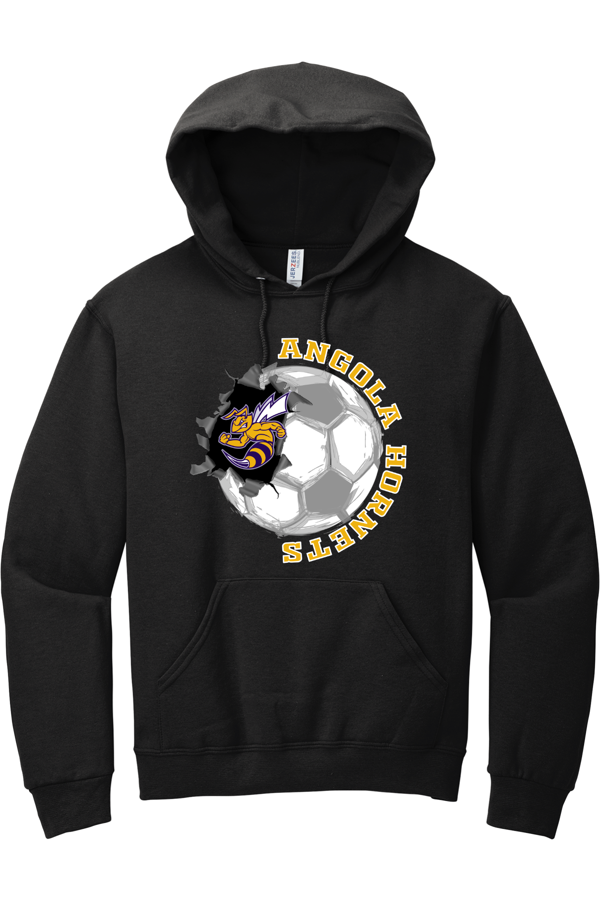 Angola Hornets Soccer Hooded Sweatshirt 996M14