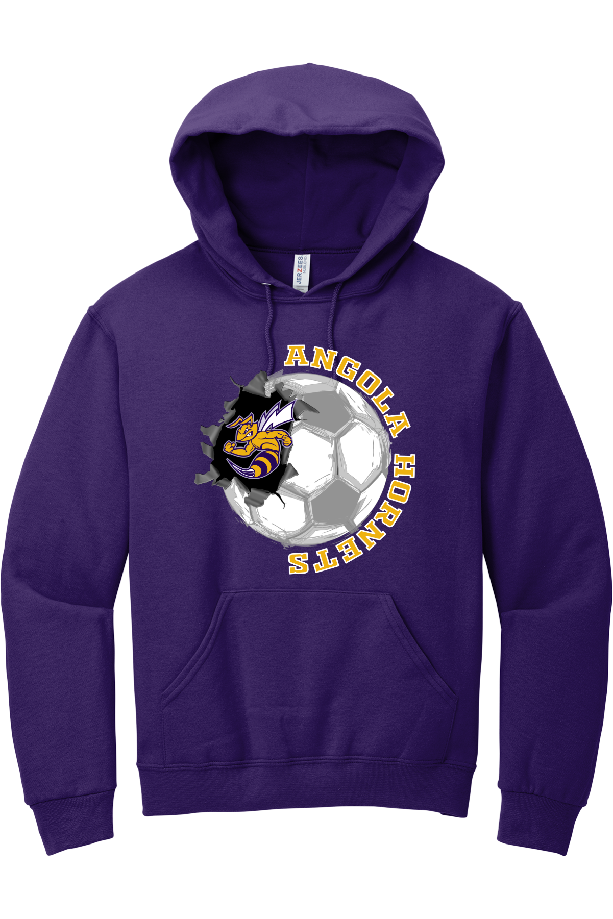 Angola Hornets Soccer Hooded Sweatshirt 996M14