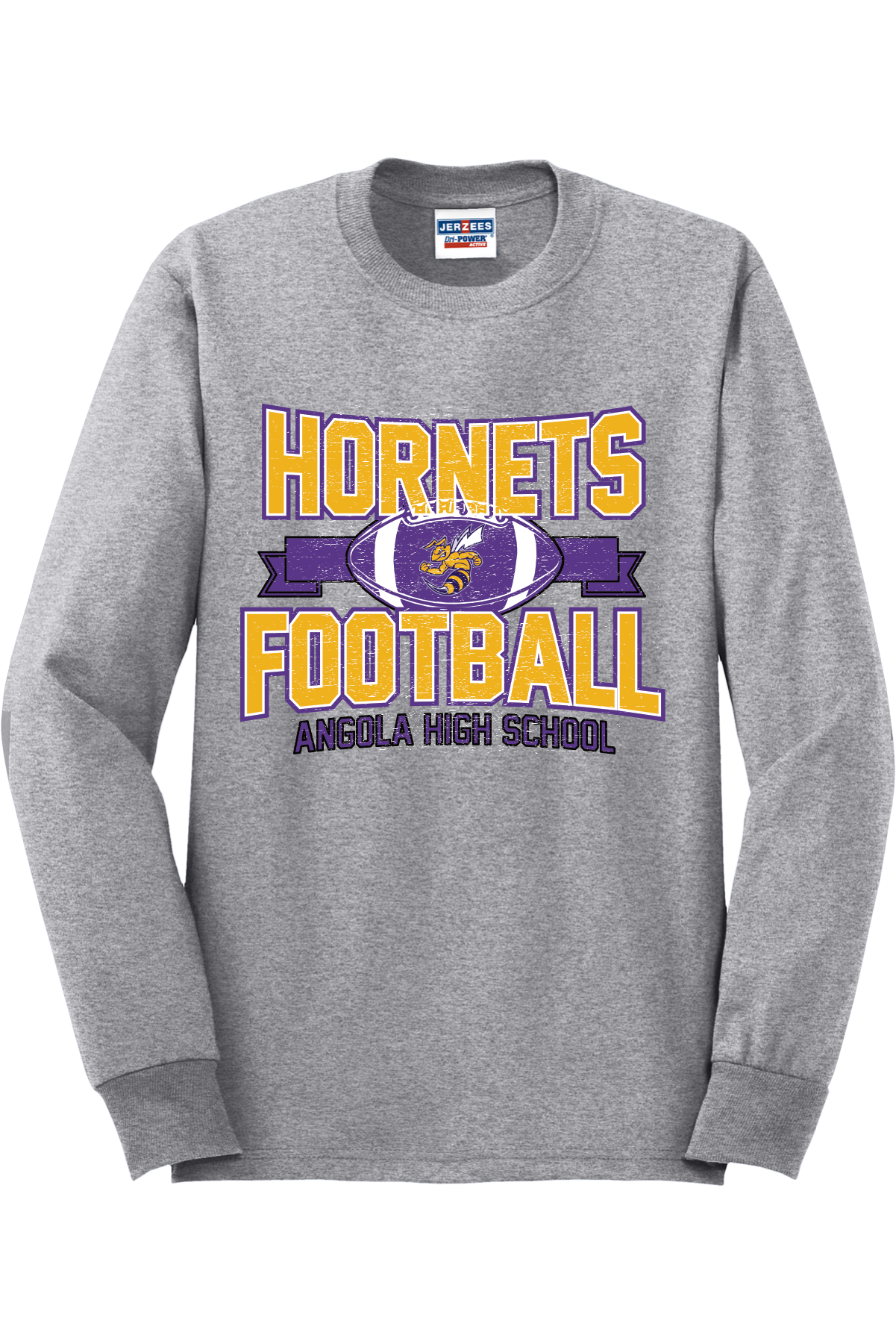 Angola Hornets Football Long Sleeve T-Shirt 29LS5