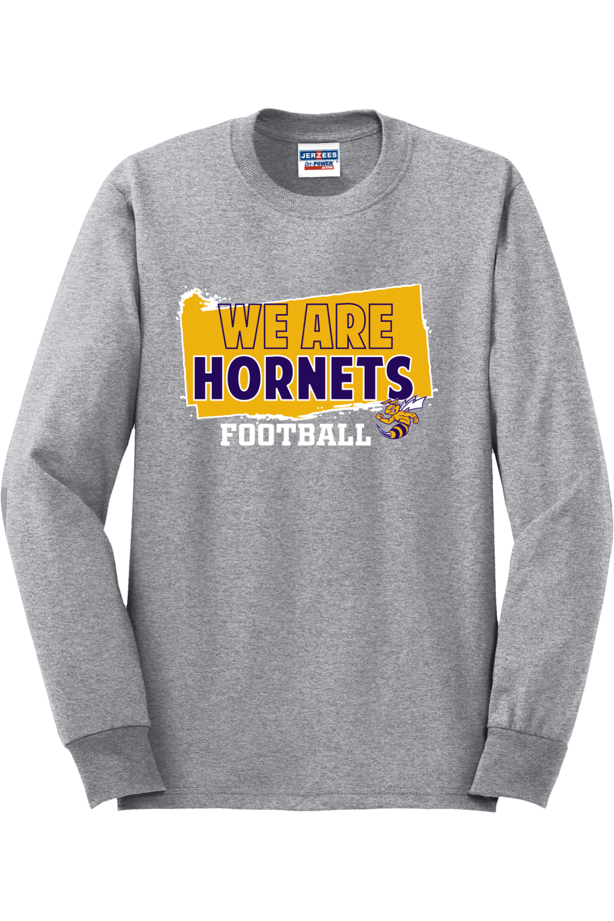 Angola Hornets Football Long Sleeve T-Shirt 29LS8