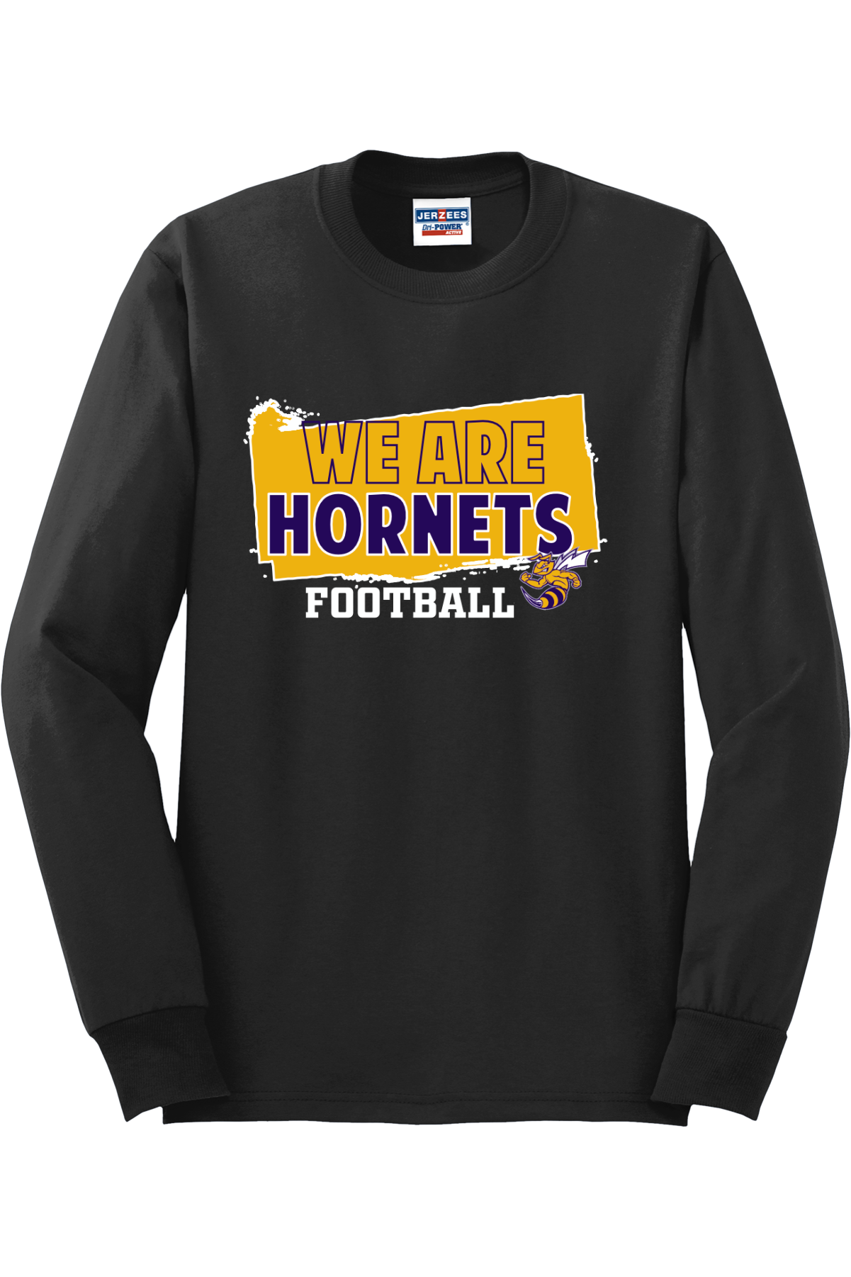 Angola Hornets Football Long Sleeve T-Shirt 29LS8