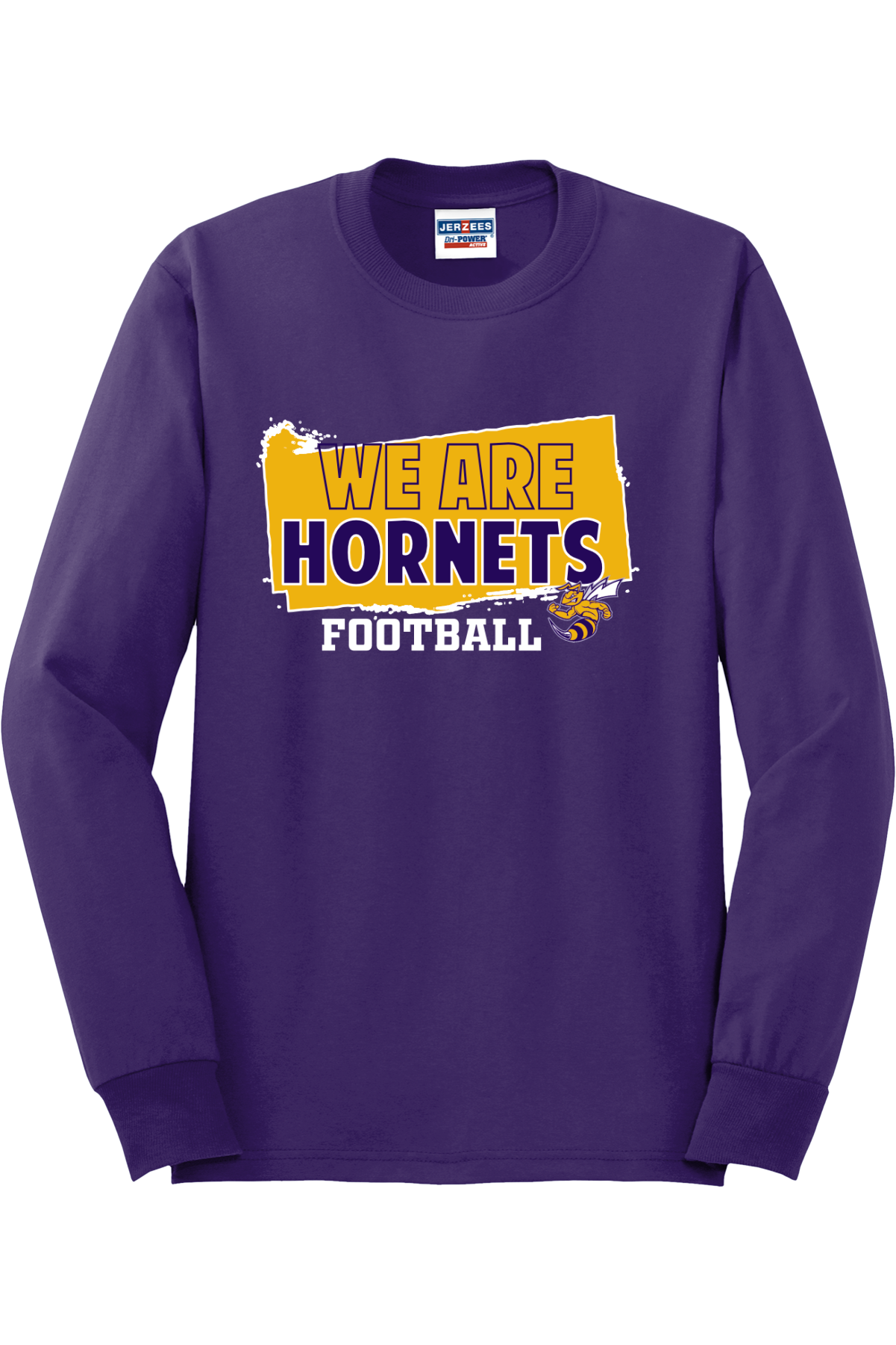 Angola Hornets Football Long Sleeve T-Shirt 29LS8