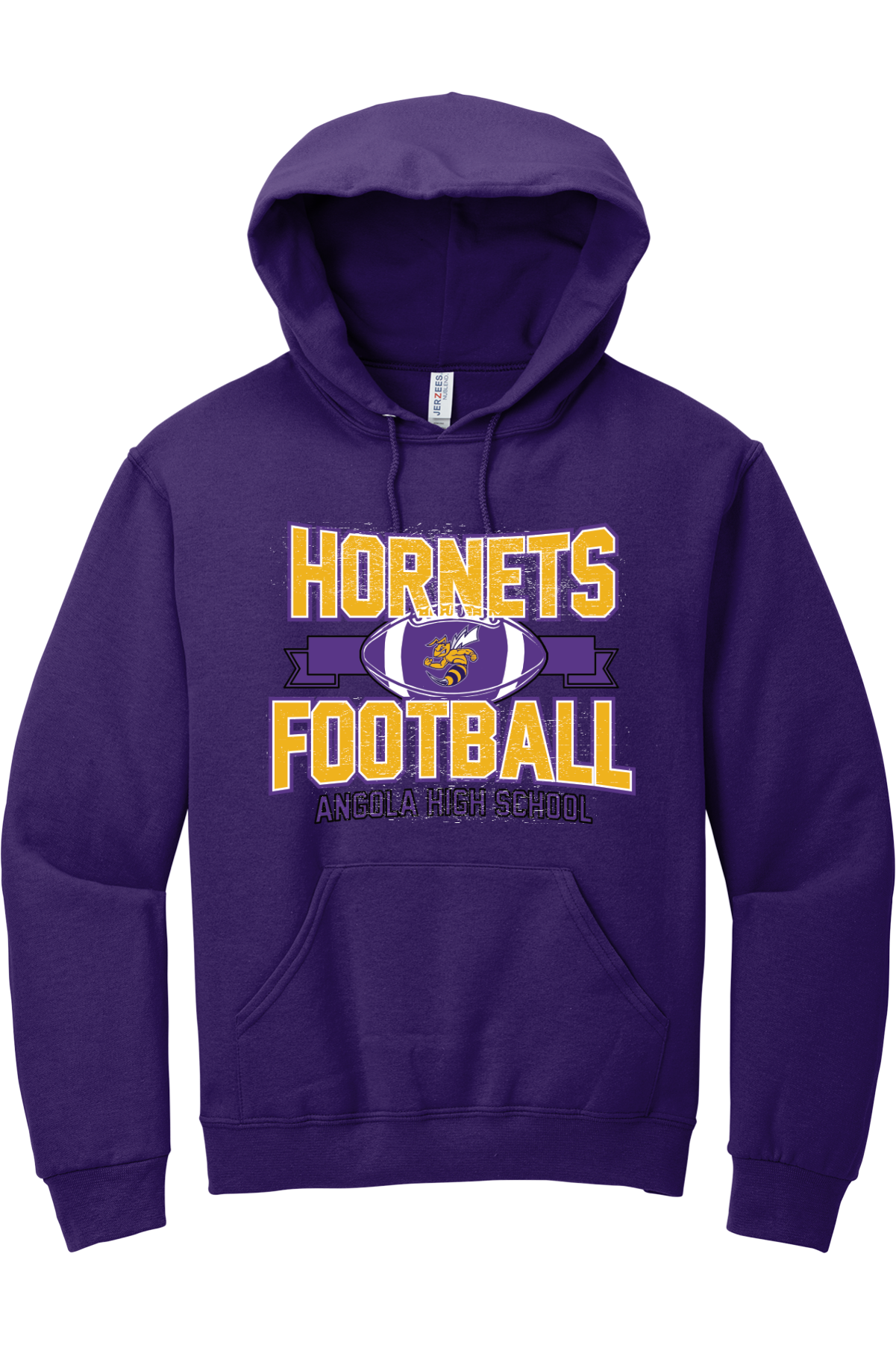 Angola Hornets Football Hooded Sweatshirt 996M5