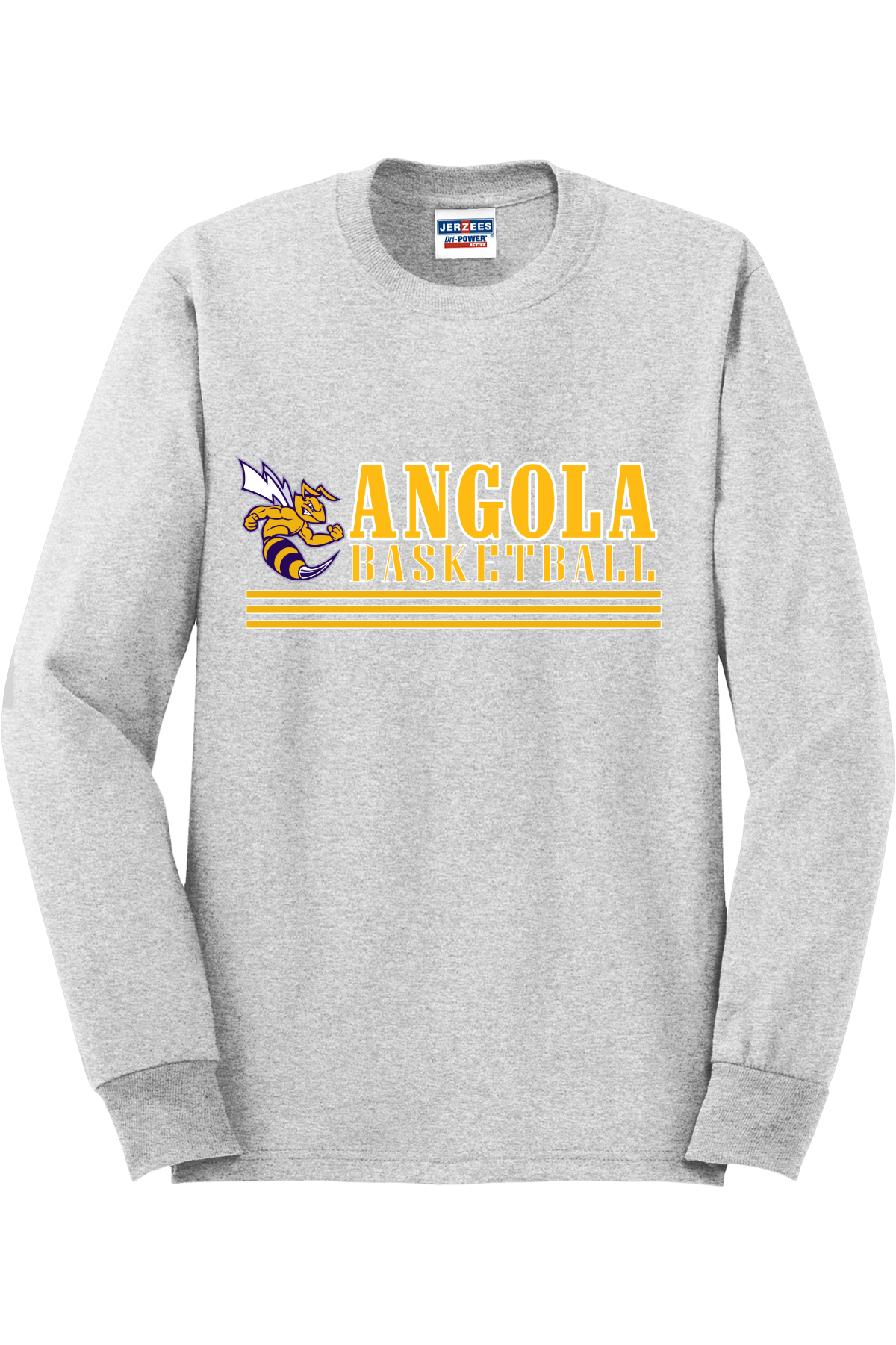 Angola Hornets Basketball Long Sleeve T-Shirt 29LS9
