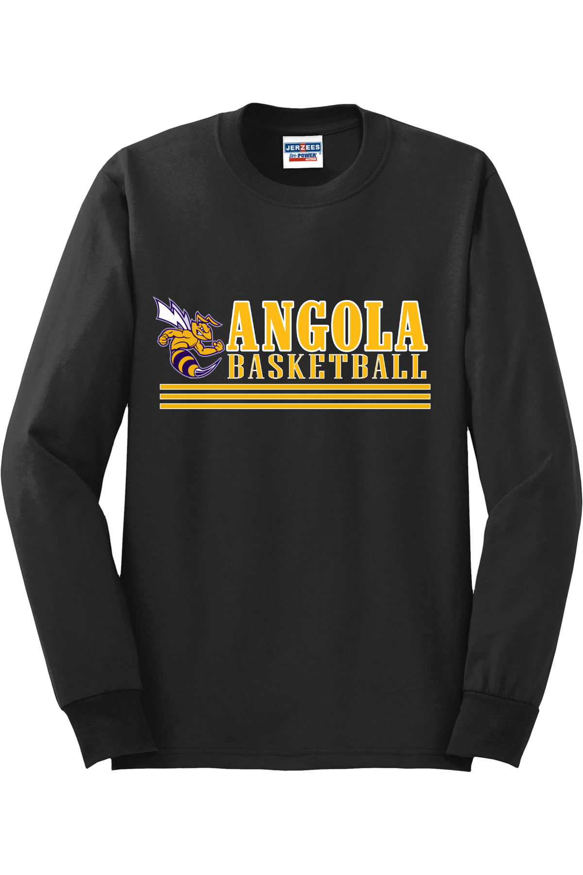 Angola Hornets Basketball Long Sleeve T-Shirt 29LS9