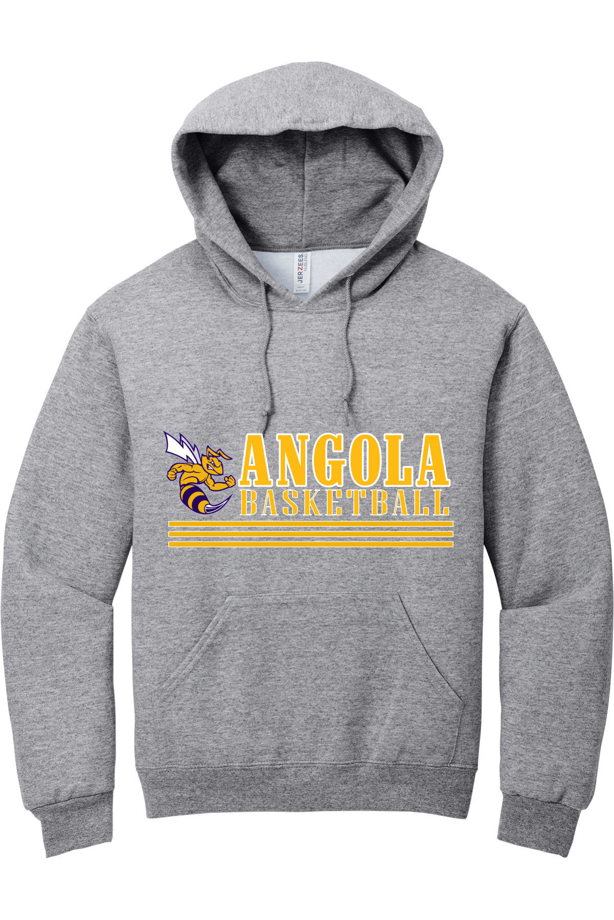 Angola Hornets Basketball Hooded Sweatshirt 996M9