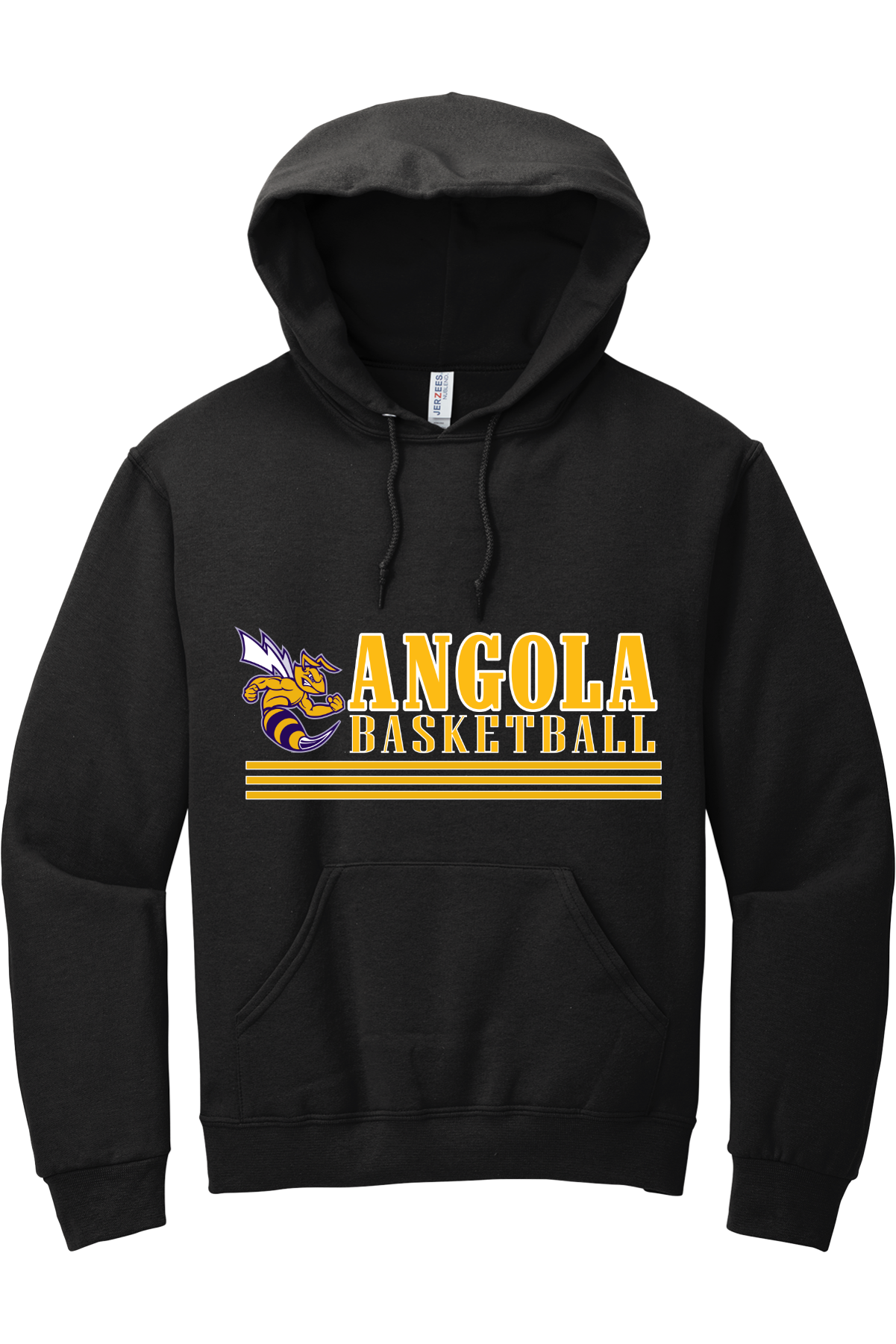 Angola Hornets Basketball Hooded Sweatshirt 996M9