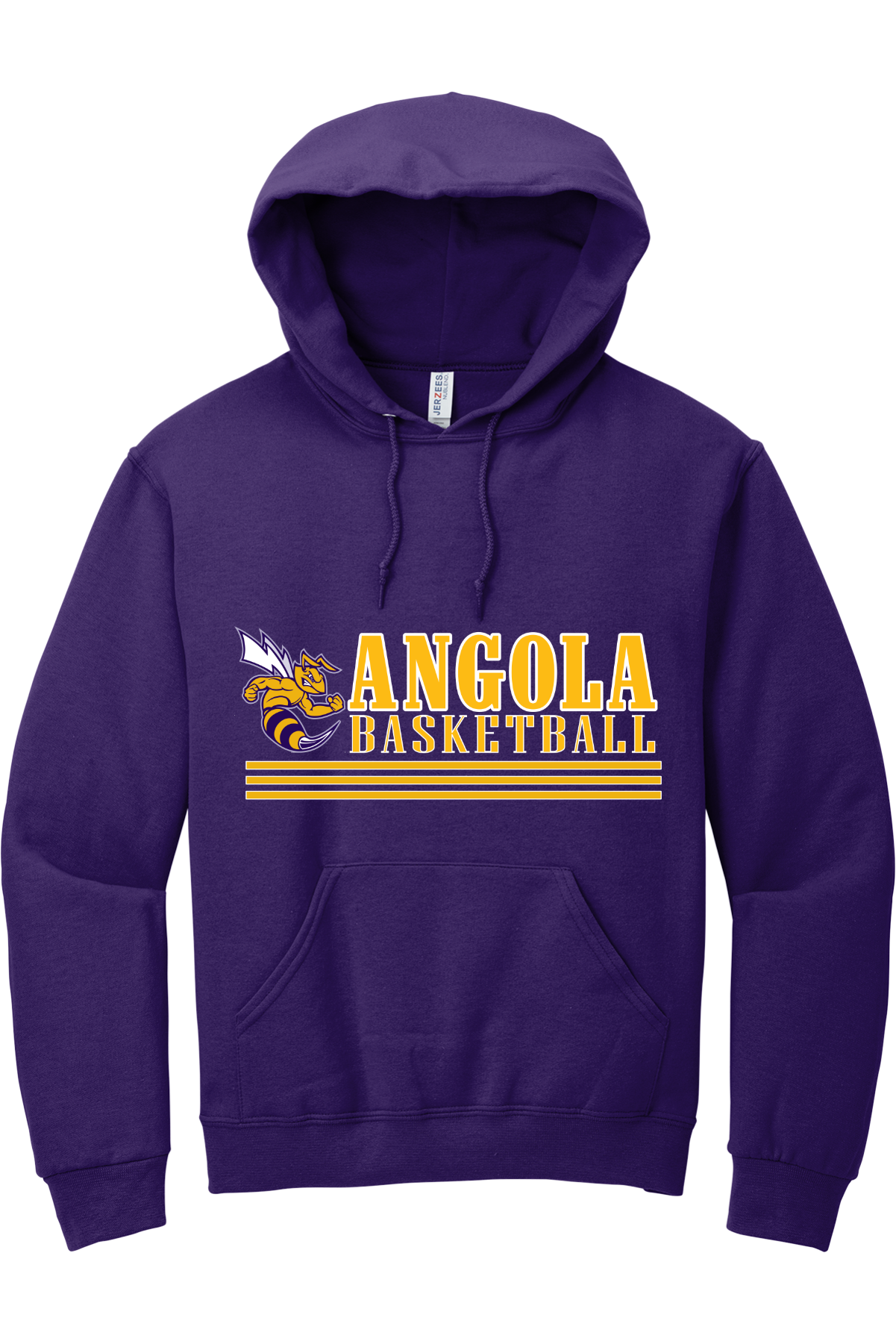 Angola Hornets Basketball Hooded Sweatshirt 996M9