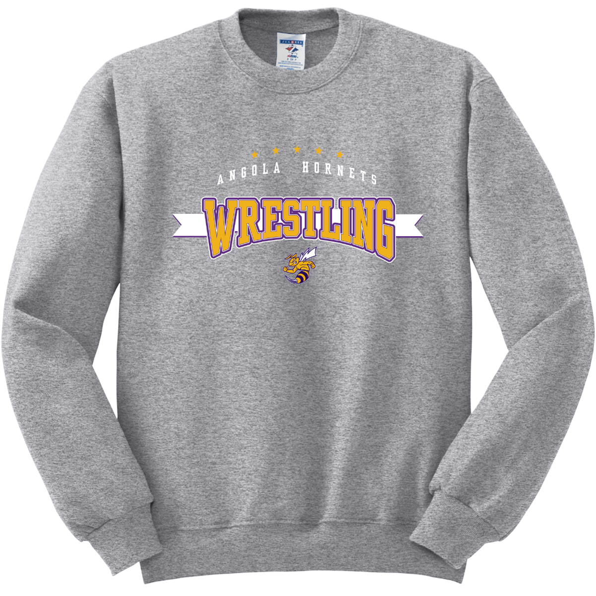 Angola Hornets Wrestling Crewneck Sweatshirt 562M10