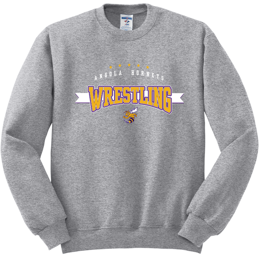 Angola Hornets Wrestling Crewneck Sweatshirt 562M10
