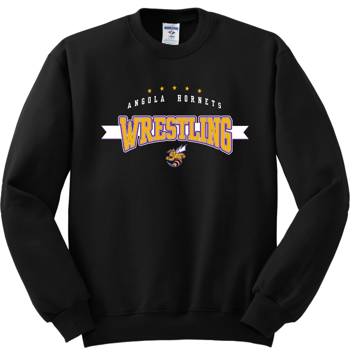 Angola Hornets Wrestling Crewneck Sweatshirt 562M10