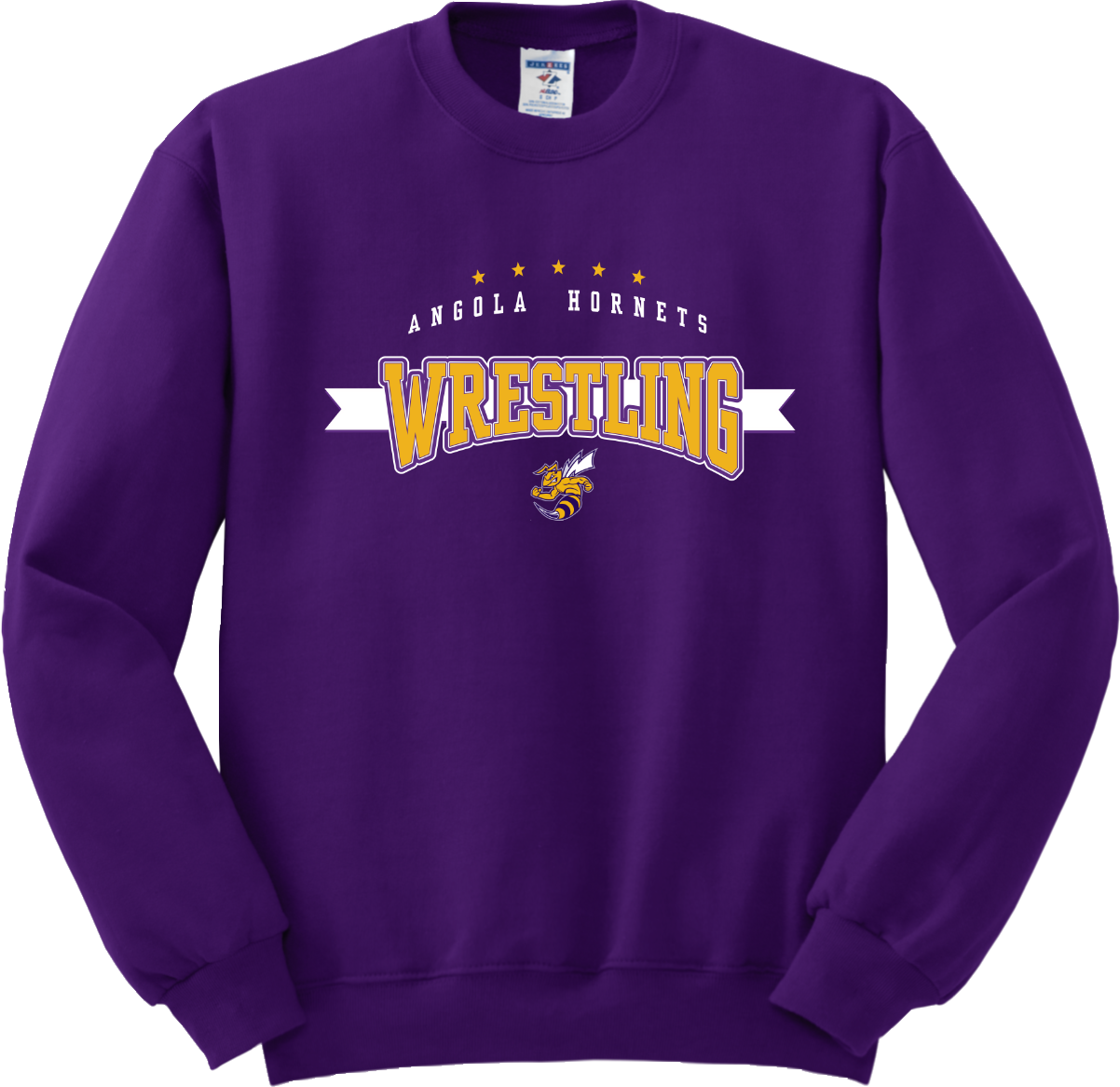 Angola Hornets Wrestling Crewneck Sweatshirt 562M10