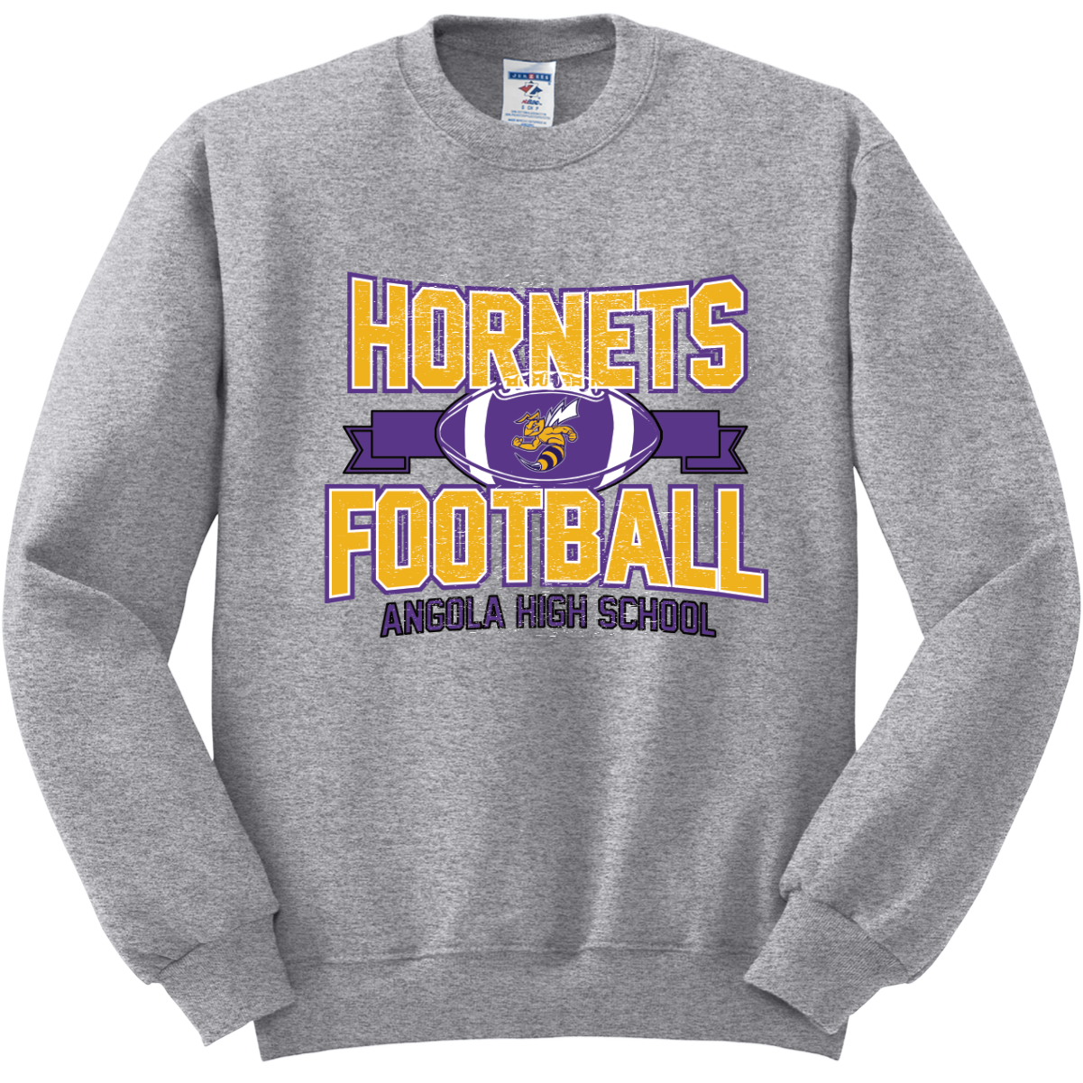 Angola Hornets Football Crewneck Sweatshirt 562M5
