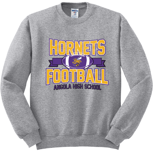 Angola Hornets  Football Crewneck Sweatshirt 562M5