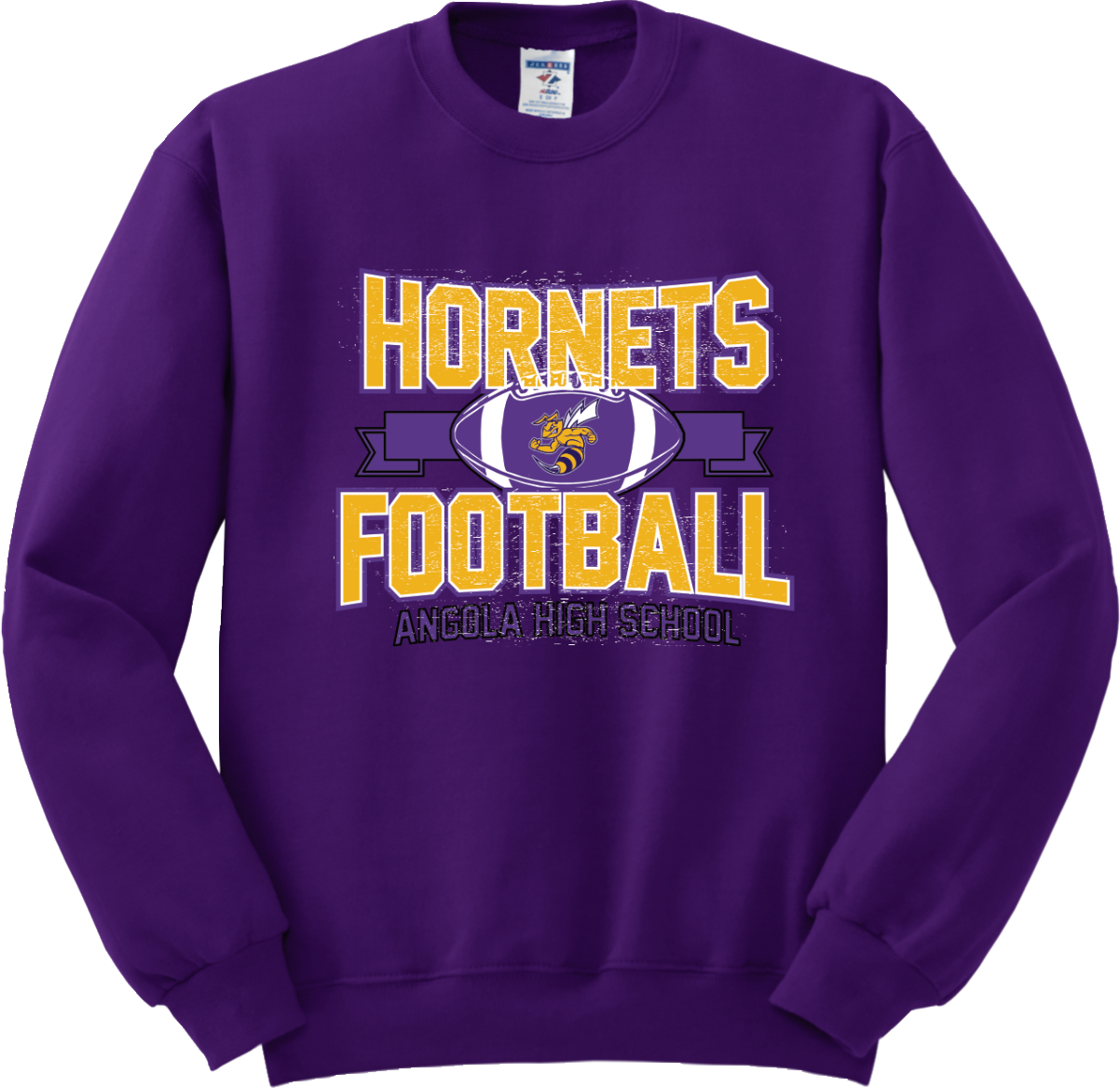 Angola Hornets Football Crewneck Sweatshirt 562M5