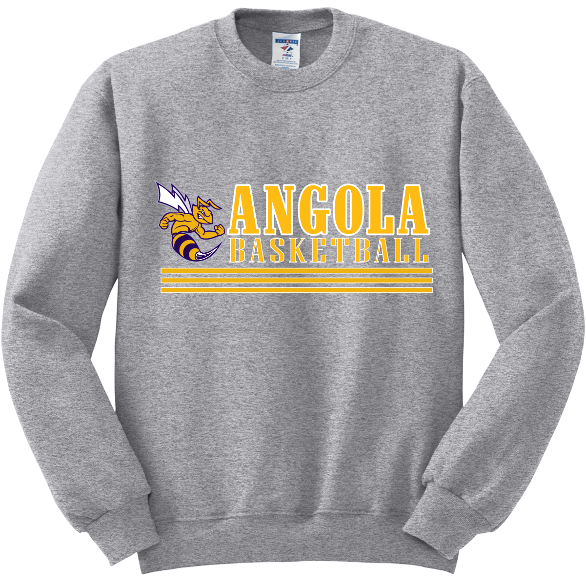 Angola Hornets Basketball Crewneck Sweatshirt 562M9