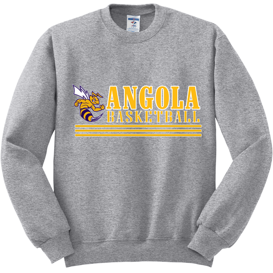Angola Hornets Basketball Crewneck Sweatshirt 562M9