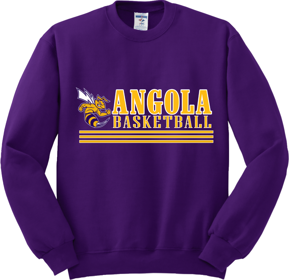 Angola Hornets Basketball Crewneck Sweatshirt 562M9