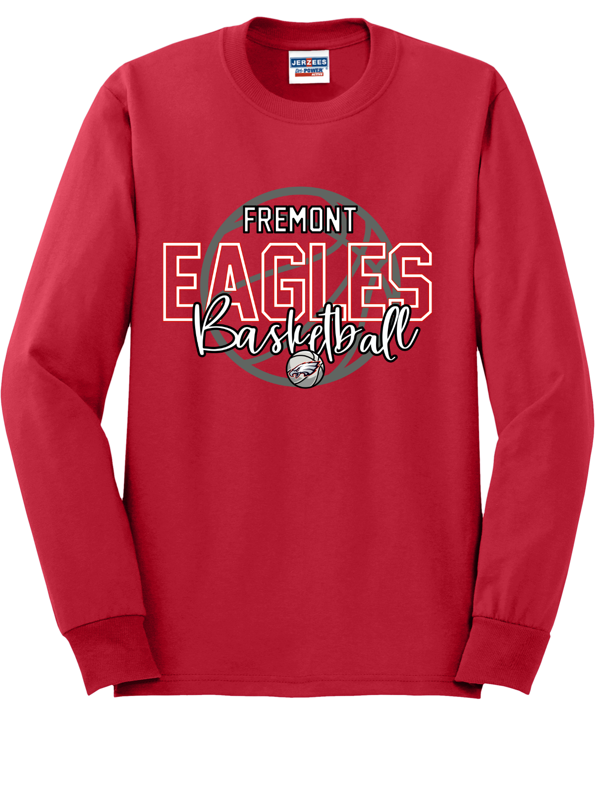 Fremont Eagles Basketball Long Sleeve T-Shirt 29LS27