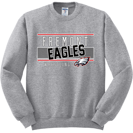 Fremont Eagles Wrestling Crewneck Sweatshirt 562M26