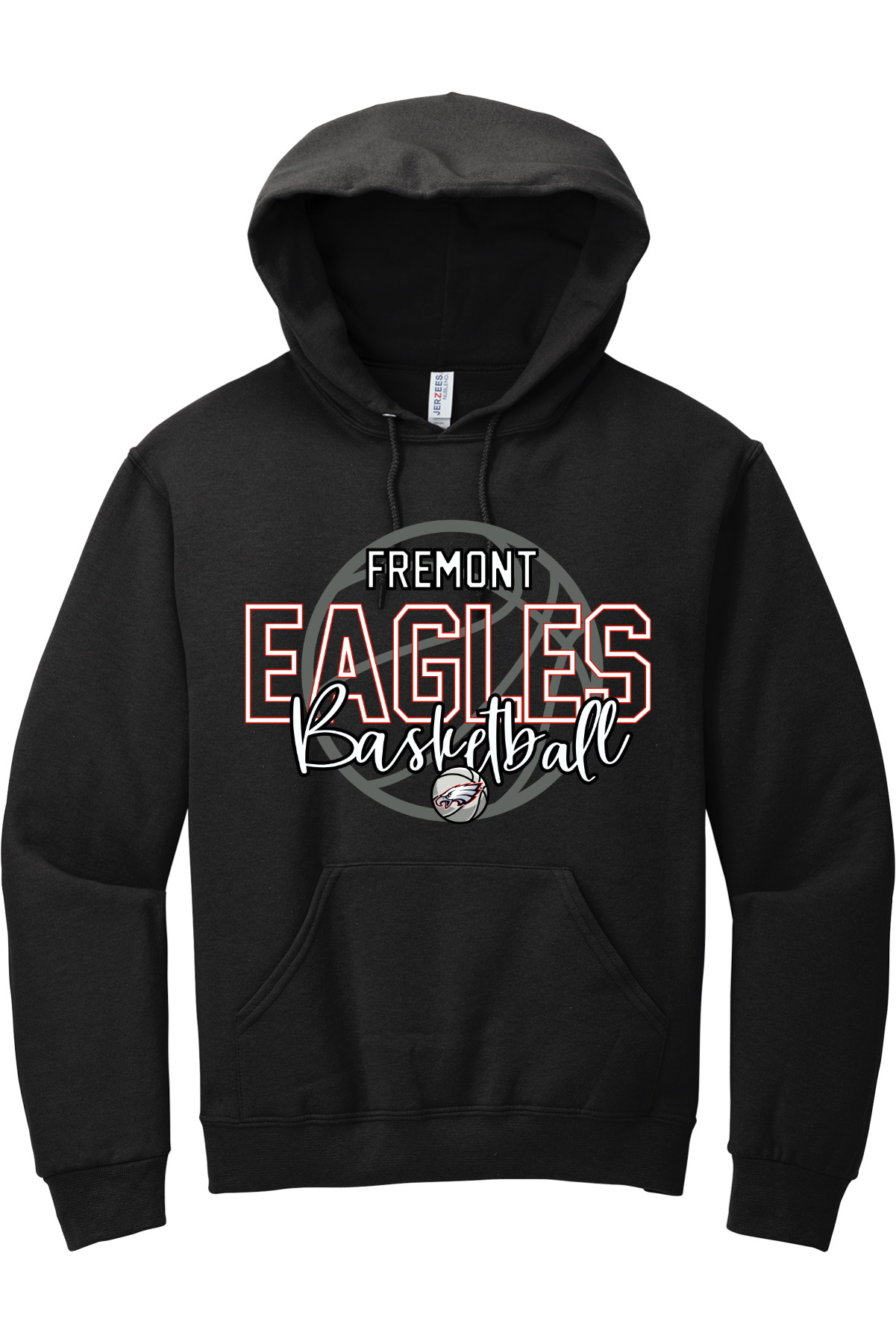 Fremont Eagles Basketball Hooded Sweatshirt 996M27