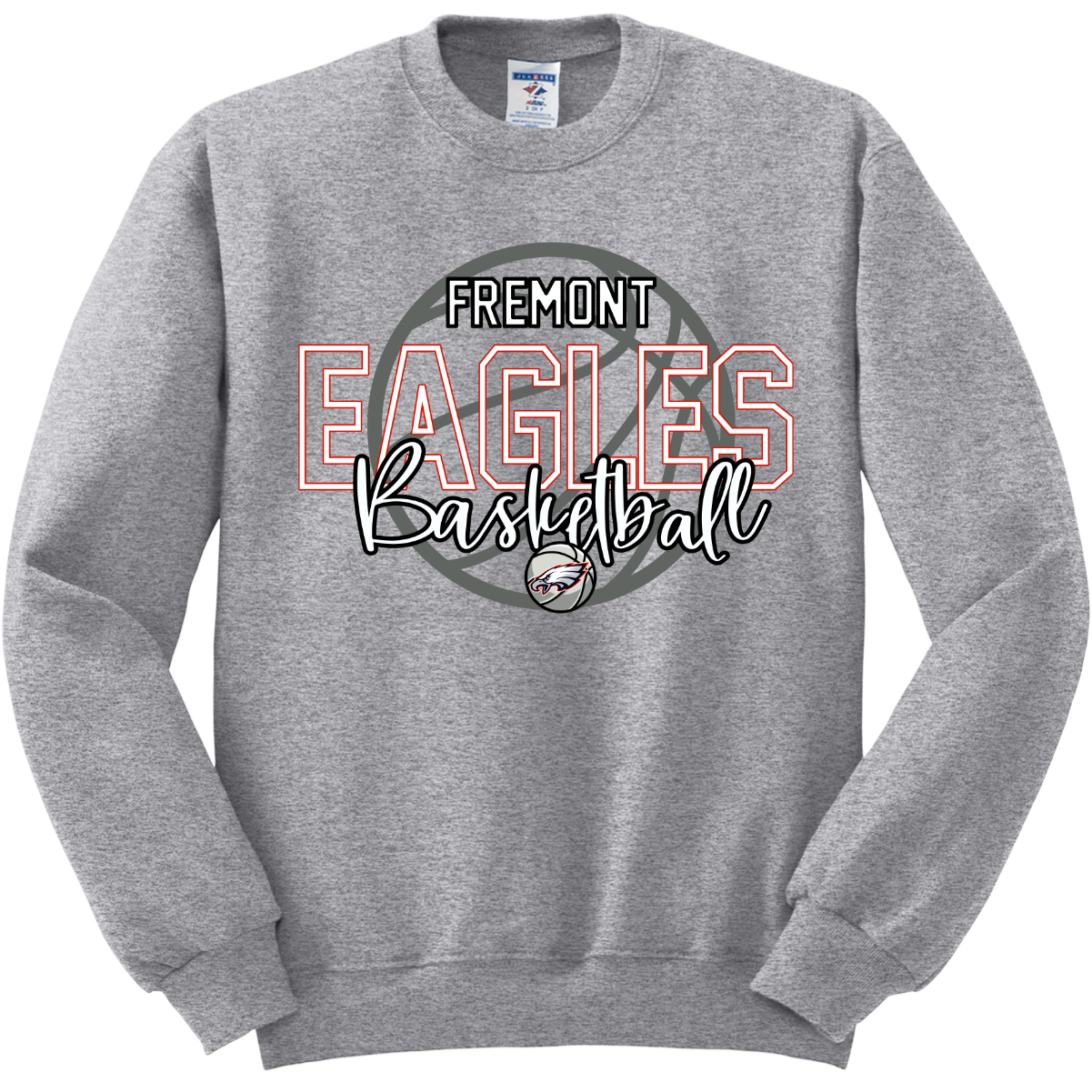 Fremont Eagles Basketball Crewneck Sweatshirt 562M27