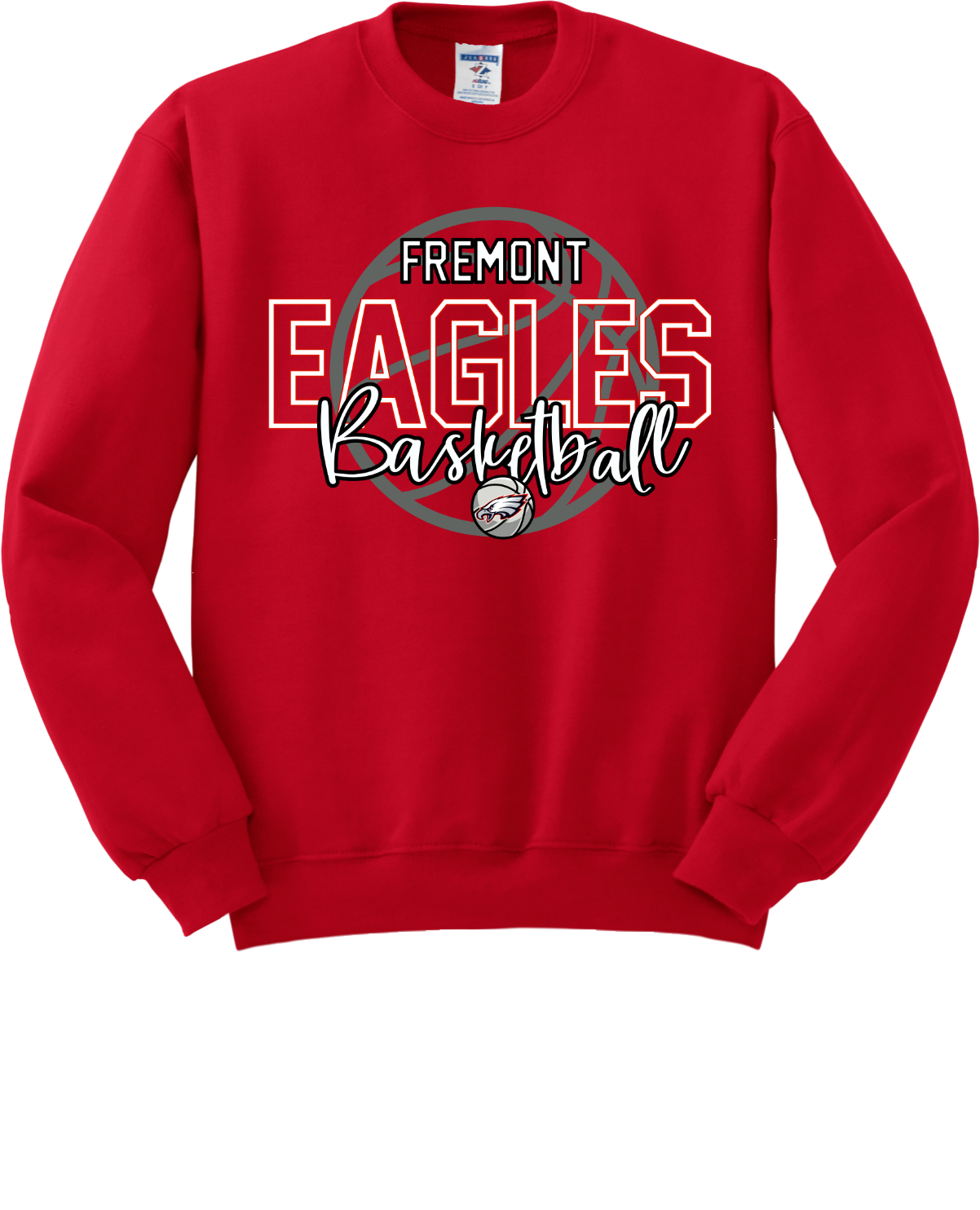 Fremont Eagles Basketball Crewneck Sweatshirt 562M27