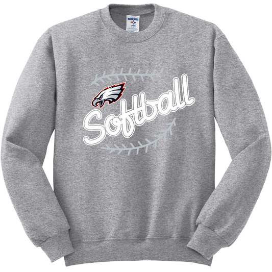 Fremont Eagles Softball Crewneck Sweatshirt 562M32