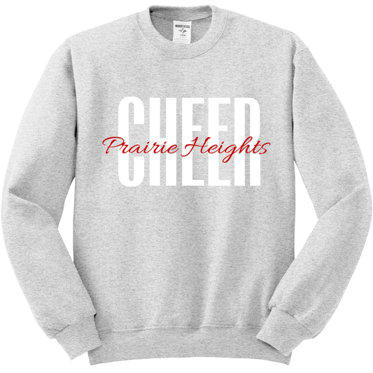 Prairie Heights Panthers Cheer Crewneck Sweatshirt 562M54