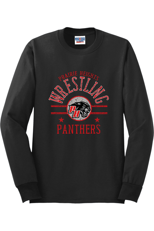 Prairie Heights Panthers Wrestling Long Sleeve T-Shirt 29LS46