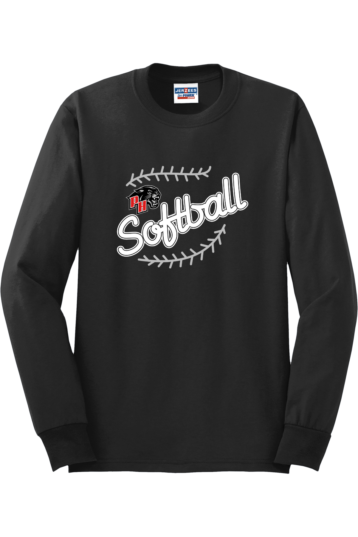 Prairie Heights Panthers Softball Long Sleeve T-Shirt 29LS49