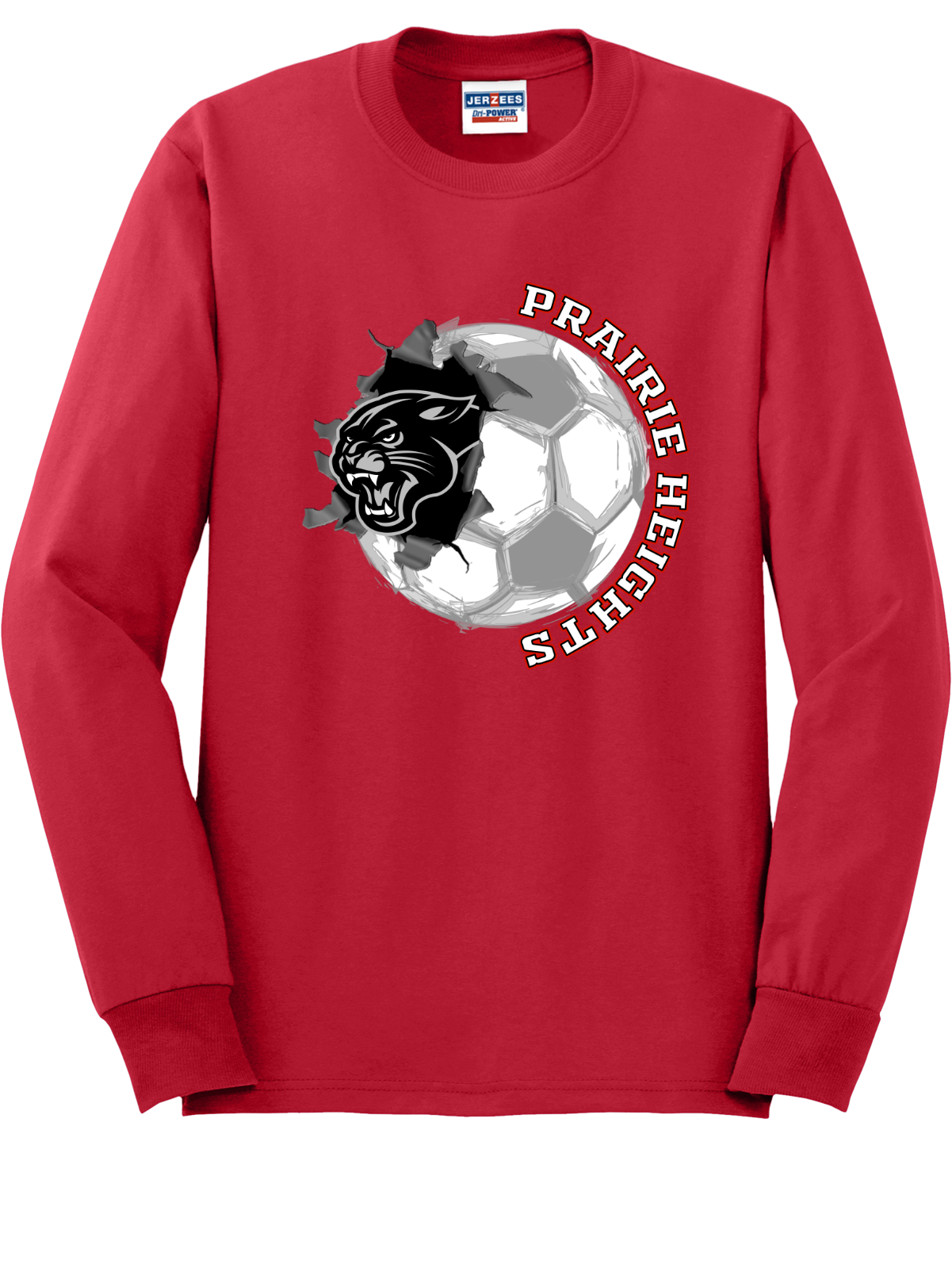 Prairie Heights Panthers Soccer Long Sleeve T-Shirt 29LS51
