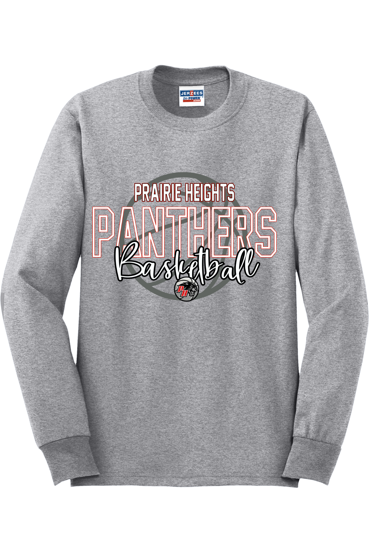 Prairie Heights Panthers Basketball Long Sleeve T-Shirt 29LS47