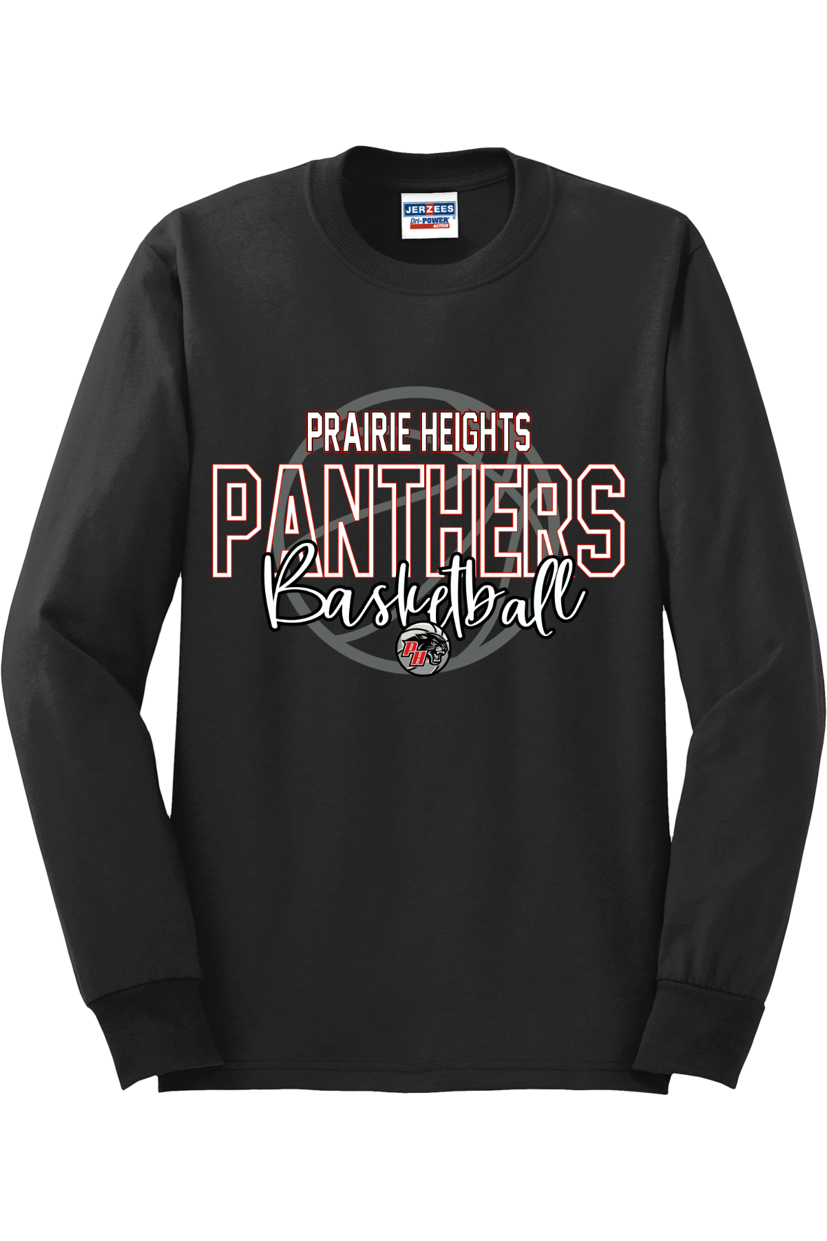Prairie Heights Panthers Basketball Long Sleeve T-Shirt 29LS47