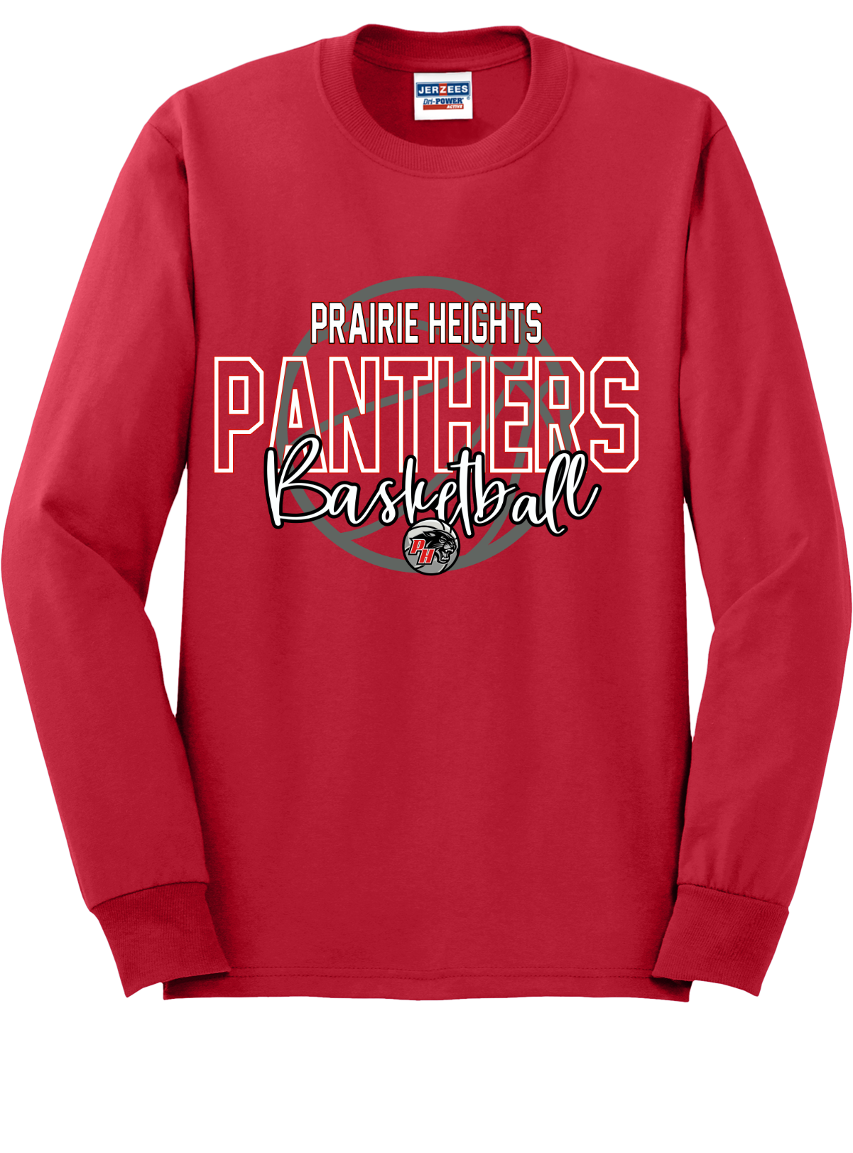 Prairie Heights Panthers Basketball Long Sleeve T-Shirt 29LS47