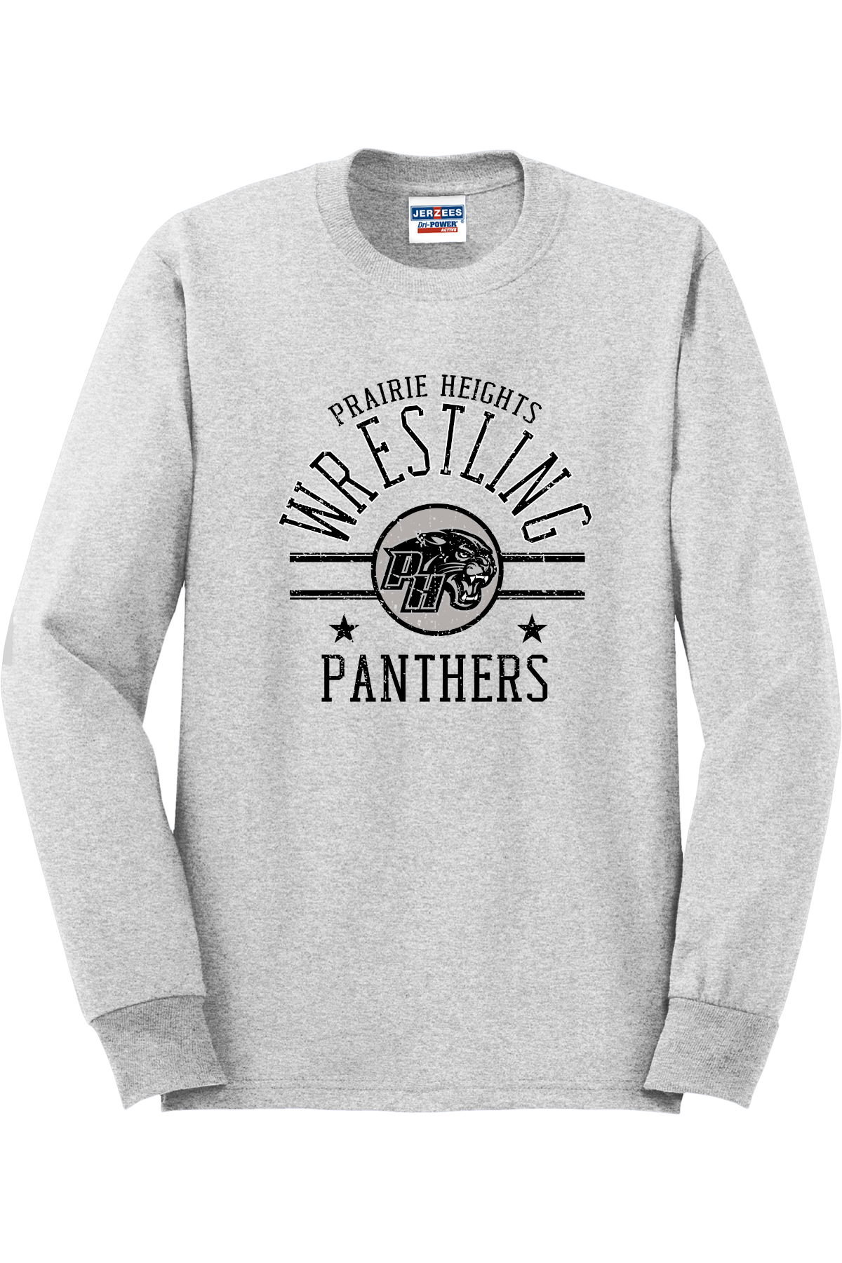 Prairie Heights Panthers Wrestling Long Sleeve T-Shirt 29LS46
