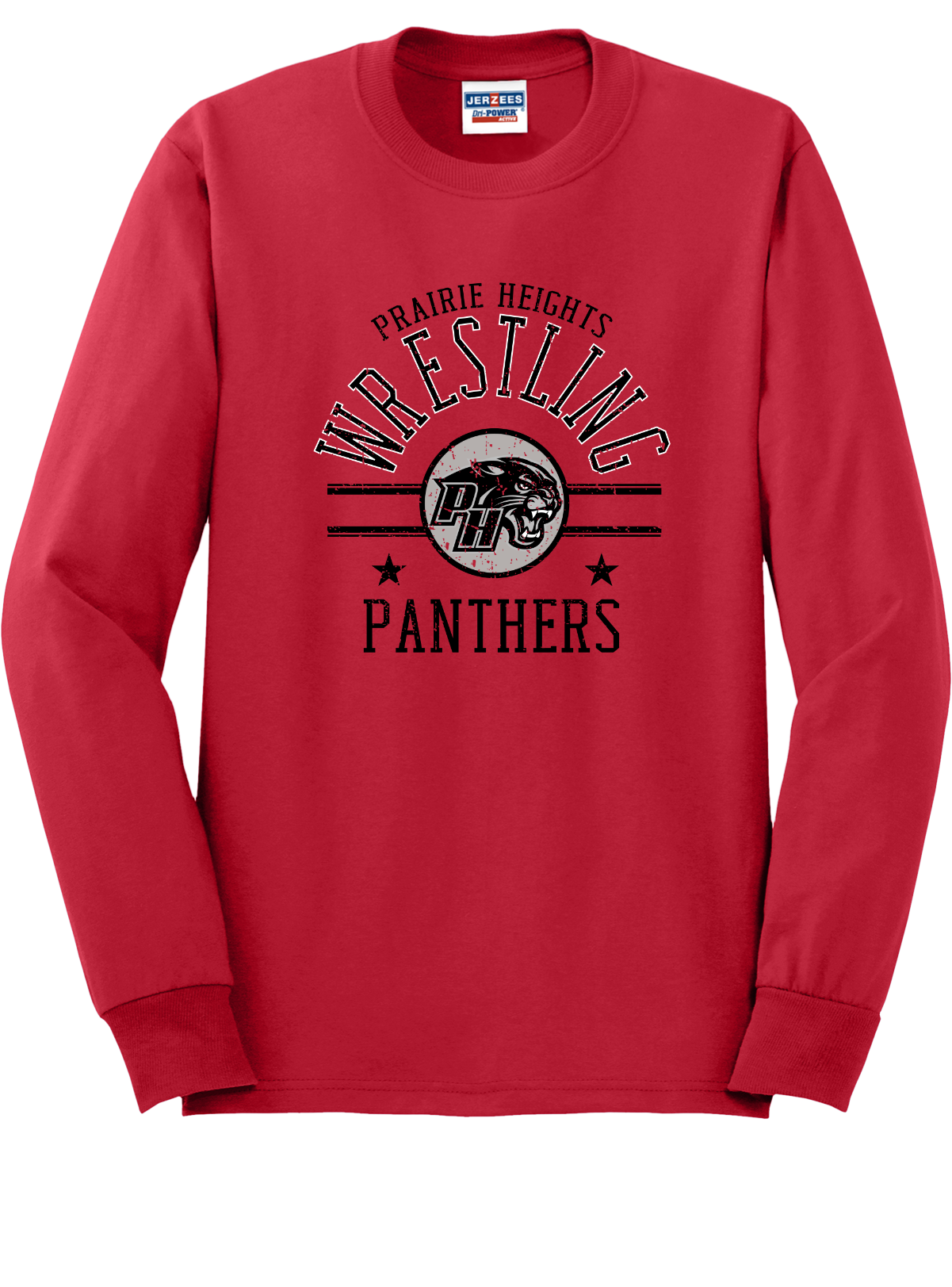 Prairie Heights Panthers Wrestling Long Sleeve T-Shirt 29LS46