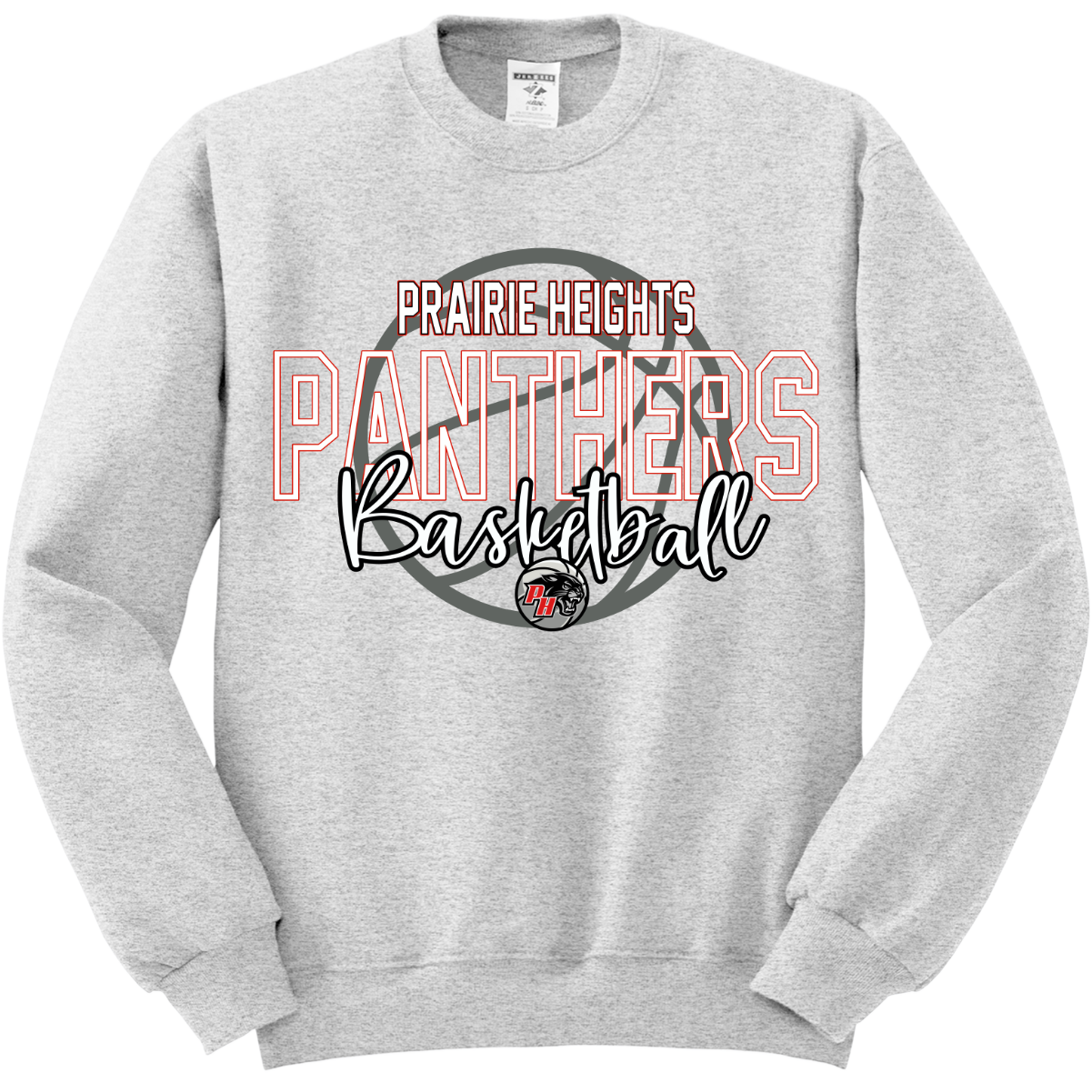 Prairie Heights Panthers Basketball Crewneck Sweatshirt 562M47