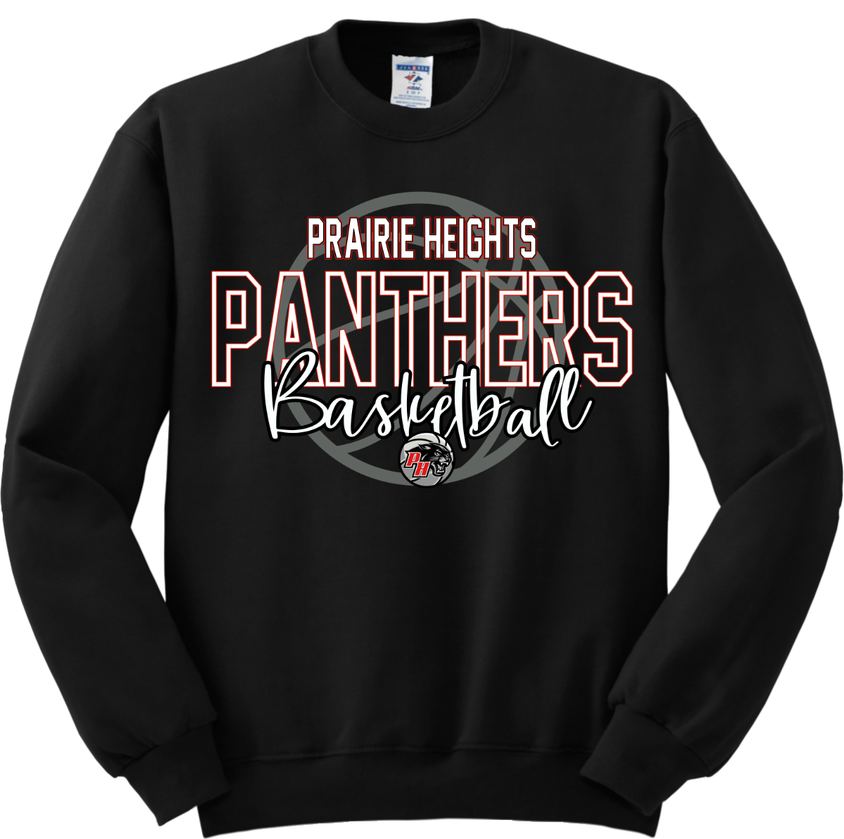 Prairie Heights Panthers Basketball Crewneck Sweatshirt 562M47