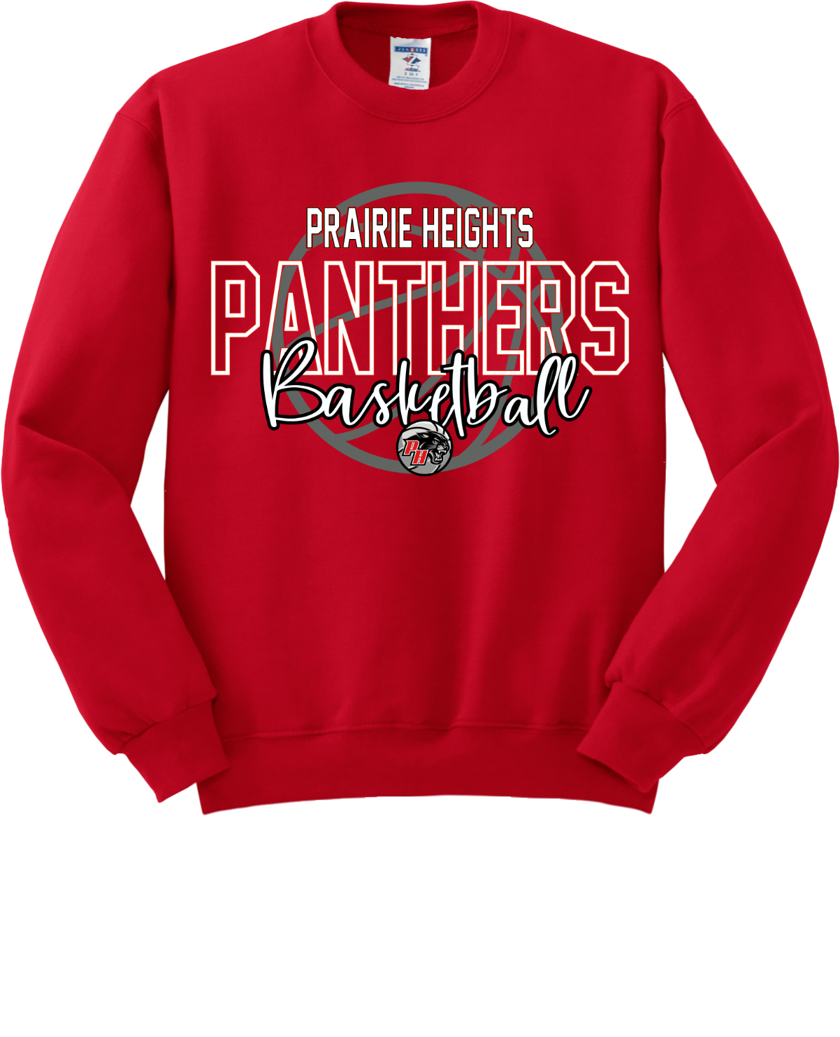 Prairie Heights Panthers Basketball Crewneck Sweatshirt 562M47