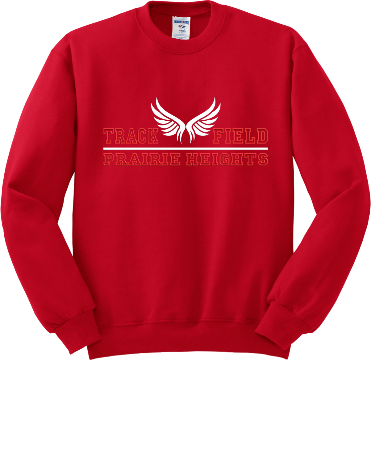 Prairie Heights Panthers Track Crewneck Sweatshirt 562M48