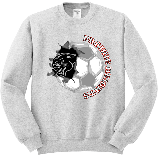 Prairie Heights Panthers Soccer Crewneck Sweatshirt 562M51